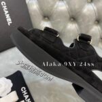 Chanel's own collection.  2024SS Summer New Collection  Thick Bottom Height Increasing Velcro Sandals for Women. - Image 9