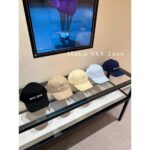 miumiu  Zhang Yuanying's 24ss summer new classic embroidered letter logo baseball cap for women  an unbeatable hat shape and a great face enhancing gadget. Available in multiple colors - Image 13