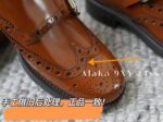miumiu  British retro style  handcrafted classic and timeless Brock carved imported Oxford leather sneakers. - Image 10