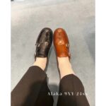 miumiu  British retro style  handcrafted classic and timeless Brock carved imported Oxford leather sneakers. - Image 18
