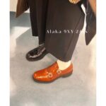miumiu  British retro style  handcrafted classic and timeless Brock carved imported Oxford leather sneakers. - Image 21