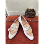HERMES  H buckle with bangs  The 2024 summer new series handmade car line genuine leather imported goat skin metal loafers are here. - Image 16