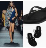 Chanel   24s Spring/Summer Fashion Collection  A Must Do for Lazy People   Heavy Industry imports silk velvet fabric with rhinestone logo for women's flip flops. - Image 9