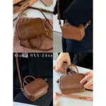 miumiu  Mini is too cute, isn't it? The 24ss summer new ultra small mini briefcase is here. Can be carried diagonally or by hand, made of original leather - Image 3