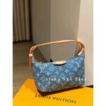 LOUIS VUITTON   2024 Summer New Heavy Industry Denim DenimPrinted Four Leaf Clover Mini Ingot Lunch Box Bag is Coming - Image 4