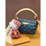 LOUIS VUITTON   2024 Summer New Heavy Industry Denim DenimPrinted Four Leaf Clover Mini Ingot Lunch Box Bag is Coming - Image 7