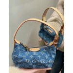 LOUIS VUITTON   2024 Summer New Heavy Industry Denim DenimPrinted Four Leaf Clover Mini Ingot Lunch Box Bag is Coming - Image 8
