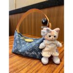 LOUIS VUITTON   2024 Summer New Heavy Industry Denim DenimPrinted Four Leaf Clover Mini Ingot Lunch Box Bag is Coming - Image 10