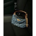 LOUIS VUITTON   2024 Summer New Heavy Industry Denim DenimPrinted Four Leaf Clover Mini Ingot Lunch Box Bag is Coming - Image 11