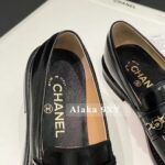 Chanel  24A Beauty Responsibility Love Camellia Badge Le Fu ShoesBritish style leather shoes with a girlish feel, versatile and versatile. Original factory leather - Image 6