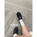 Chanel  24A Beauty Responsibility Love Camellia Badge Le Fu ShoesBritish style leather shoes with a girlish feel, versatile and versatile. Original factory leather - Image 7