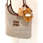 miumiu  Self retention Zhang Yuanying's 2024 SS fashion show collection ivy tote tote shopping bag is hereJapan limited edition canvas denim fabric - Image 3