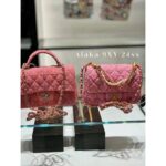 Chanel   24ss Limited Edition Pearl Chain  Bold plaid metal CF is hereVarious carrying methods for both handheld and crossbody - Image 8
