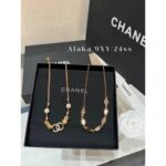 Chanel  24ss fashion show Jennie's same heart trick accessory pearl necklace/sweater chain/waist chain/full of luxuryminimalist diamond grid patterned metal ingots/minimalist ingots - Image 3