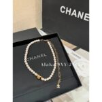 Chanel  24ss fashion show Jennie's same heart trick accessory pearl necklace/sweater chain/waist chain/full of luxuryminimalist diamond grid patterned metal ingots/minimalist ingots - Image 7