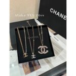 Chanel  24ss fashion show Jennie's same heart trick accessory pearl necklace/sweater chain/waist chain/full of luxuryminimalist diamond grid patterned metal ingots/minimalist ingots - Image 8