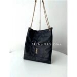 Yves Saint Laurent's own collection. Rose Park Choi Young Same Style24 Latest Pochon Series Sheepskin Metal Letter Shopping Bag/Garbage Bag Coming - Image 4