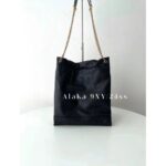 Yves Saint Laurent's own collection. Rose Park Choi Young Same Style24 Latest Pochon Series Sheepskin Metal Letter Shopping Bag/Garbage Bag Coming - Image 9
