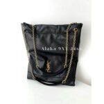 Yves Saint Laurent's own collection. Rose Park Choi Young Same Style24 Latest Pochon Series Sheepskin Metal Letter Shopping Bag/Garbage Bag Coming - Image 12