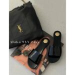 Yves Saint Laurent's own collection. Rose Park Choi Young Same Style24 Latest Pochon Series Sheepskin Metal Letter Shopping Bag/Garbage Bag Coming - Image 15