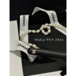 Chanel  Rich Lady's Dressing Tips  Small Accessories23c Heavy duty Pearl Metal Chain. Pearl leather calf leather belt/belt - Image 11