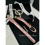 Chanel  Rich Lady's Dressing Tips  Small Accessories23c Heavy duty Pearl Metal Chain. Pearl leather calf leather belt/belt - Image 14