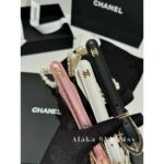 Chanel  Rich Lady's Dressing Tips  Small Accessories23c Heavy duty Pearl Metal Chain. Pearl leather calf leather belt/belt - Image 15