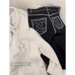 CHANEL dust bag packagingnew self kept model  2024N Coco neige Ski Series/Jacquard Letter Logo White Hairball Hoodie Heavy duty Hook Flower Cashmere/Silk Material Hoodie Sweater - Image 11