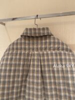 Well11done Quan Zhilong GD Same Style   2024 autumn and winter new niche trendy brand we11 classic plaid lapel embroidered letter logo cotton jacket for women - Image 28