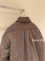 Well11done Quan Zhilong GD Same Style   2024 autumn and winter new niche trendy brand we11 classic plaid lapel embroidered letter logo cotton jacket for women - Image 32