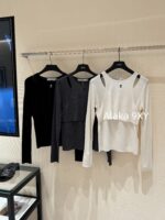 DIOR retained funds   Pure Desire Immortal Qi Fake Two Bottom Shirts "24D  Autumn and winter new collection 100 wool knitted sweater for women. Available in three colors - Image 18