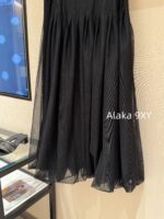 DIOR2025 Early Spring New Product Series  Elegant temperament D high qualityVersatile high waist long floral bud mesh black skirt - Image 8