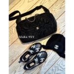 CHANEL   2024N Coco neige Ski Series/Heavy Industry Silk Velvet Nylon Crossbody Hobo Shopping Bag/Leisure Bag Jennie Same Style - Image 15