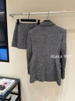 Yves Saint Laurent's sense of luxury  Heavy Industry herringbone pattern imported woolen coat for women 2024 autumn new Korean version slimming and thickening suit collar woolen coat - Image 29
