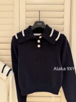 DIOR gift box packaging  D  2024 Autumn/Winter New Collection _ Heavy Industry Collar Five pointed Star Jacquard Logo Hooded Woolen SweaterWhite Rich Beauty Elegant Style - Image 3
