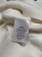 DIOR gift box packaging  D  2024 Autumn/Winter New Collection _ Heavy Industry Collar Five pointed Star Jacquard Logo Hooded Woolen SweaterWhite Rich Beauty Elegant Style - Image 19