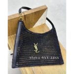Yves Saint Laurent  24ss show style  a musthave item for Bai Fumei Island vacation  Lafite Grass mesh bag with metal logo shopping bag. - Image 5