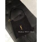 Yves Saint Laurent  24ss show style  a musthave item for Bai Fumei Island vacation  Lafite Grass mesh bag with metal logo shopping bag. - Image 6