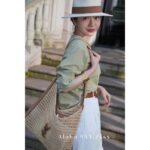 Yves Saint Laurent  24ss show style  a musthave item for Bai Fumei Island vacation  Lafite Grass mesh bag with metal logo shopping bag. - Image 13