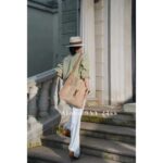 Yves Saint Laurent  24ss show style  a musthave item for Bai Fumei Island vacation  Lafite Grass mesh bag with metal logo shopping bag. - Image 14