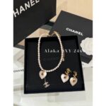 Chanel  24ss fashion show Jennie's same scheming accessory pearl necklace/full of luxurymultilayer chain stacking