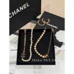 Chanel  24ss fashion show Jennie's same scheming accessory pearl necklace/full of luxurymultilayer chain stacking - Image 12
