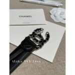 Chanel's "White Beauty Fashion Mind Accessories"   24ss New Series Heavy Industry Diamond Grid Chain Logo Genuine Leather Belt for Women - Image 12