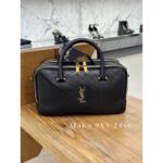 Yves Saint Laurent is a musthave for European and American supermodels traveling ” Liya Retro luggage bag/bowling briefcaseInvincible functionality with full leather calf leather - Image 14