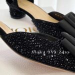 Dior Super Beautiful24ss Summer New Collection, IDLY socialite temperament, French style onepiece leather rhinestone sandals, women's summer hollow square buckle highheeled sandals - Image 22