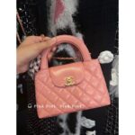 Chanel's own collection. 23k musthave/new handle Kelly bagAvailable in full color, imported original C glossy leather material, small size 8  12.5  4cm - Image 4
