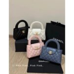 Chanel's own collection. 23k musthave/new handle Kelly bagAvailable in full color, imported original C glossy leather material, small size 8  12.5  4cm - Image 13