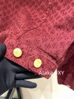 Chanel 2024 Autumn/Winter Collection  Wine red highend feelLarge lapel double breasted jacket with jacquard lapel and double breasted buttons, versatile and slimming on the upper body - Image 27
