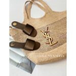 Yves Saint Laurent's "musthave wardrobe outfit for white rich beauty"   24p latest fashion show signature letter pearl logo genuine leather belt - Image 9