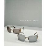 miumiu  Zhang Yuanying's metal letter technology borderless curved sunglasses are here24ss musthave for spring and summer, UV protection and sun protection - Image 11